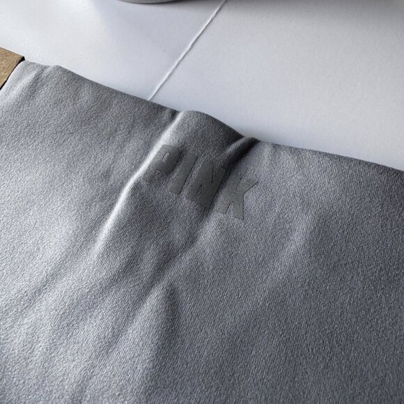 Victoria's Secret PINK High Waisted 6" Bike Shorts New With Tags Gray and Neon - Picture 6 of 10